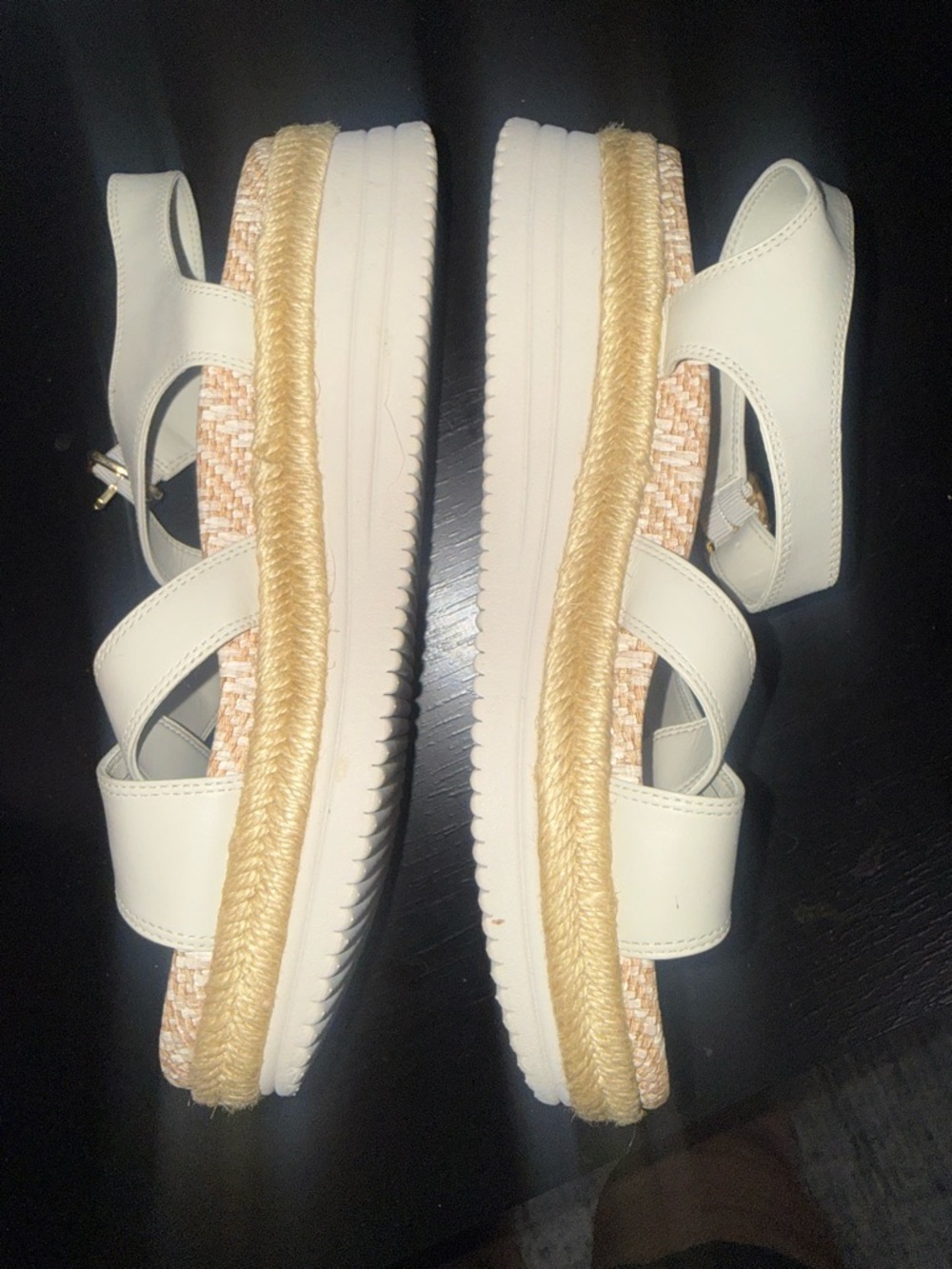 Vionic Cream Cross-Strap Espadrille Sandals - Picture 4 of 5